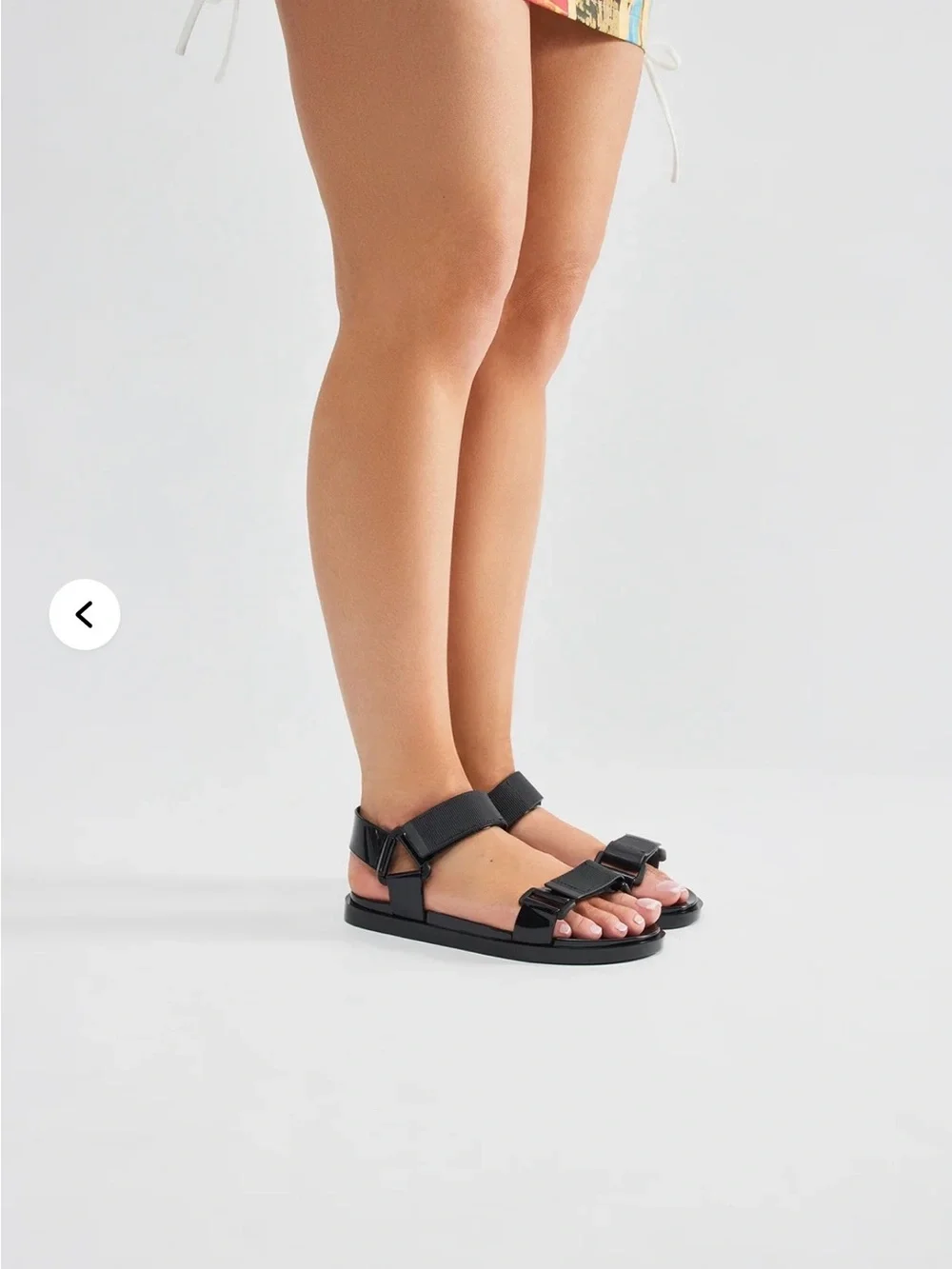 Women's Jelly Black Strappy Casual Sandals